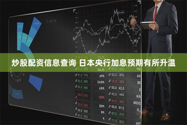 炒股配资信息查询 日本央行加息预期有所升温