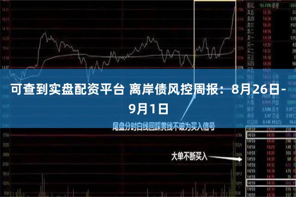 可查到实盘配资平台 离岸债风控周报：8月26日-9月1日